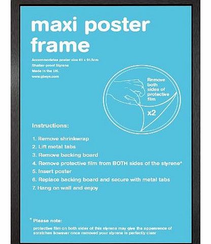 Gb Eye Ltd Black Maxi Poster Frame - 61cm x 91.5cm