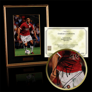 2006 Cristiano Ronaldo Signed `layer`Framed Photo - Small