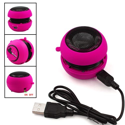 Gbos HOT PINK MINI PORTABLE SPEAKER FOR IPOD IPHONE MP3 LAPTOP IPAD FROM GB ONLINE SALES - FREE UK DELIVERY