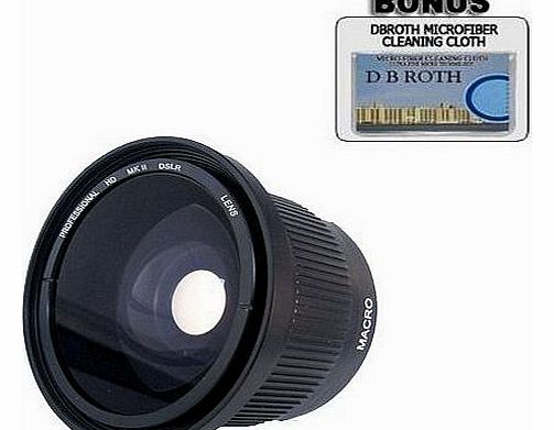 .42x HD Super Wide Angle Panoramic Macro Fisheye Lens For The Olympus OM-D E-M5, PEN E-PM2, E-PL5 Digital SLR Camera Which Has The ZUIKO Digital ED 14-42mm ``Micro`` 4/3 Zoom Olympus Lens