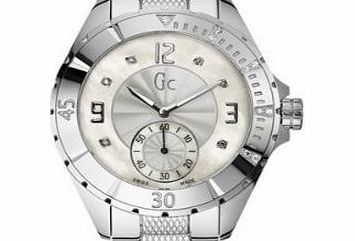 GC  Sports Class XL-S Round Silver Dial Polished Steel Ladies Sport Watch