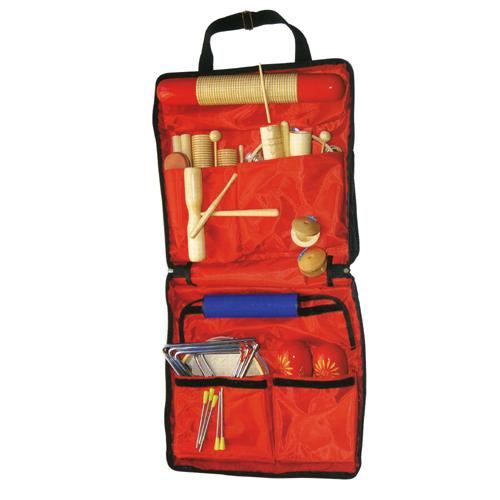 gear4music 17 Piece Percussion set with carry bag
