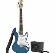 3/4 LA Electric Guitar + Miniamp Blue