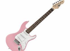3/4 LA Electric Guitar by Gear4music Pink