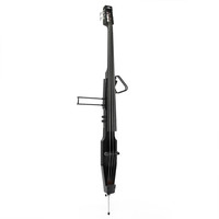 3/4 Size Electric Double Bass by Gear4music Black