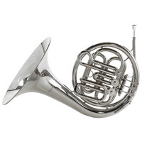 3/4 Size French Horn in Bb By Gear4music Silver