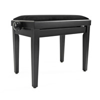 Gear4Music Adjustable Piano Stool by Gear4music Matte Black