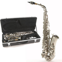 Gear4Music Alto Saxophone by Gear4music Nickel