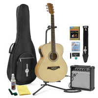 Gear4Music Concert Electro Acoustic Guitar   Complete Pack