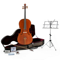 Gear4Music Deluxe 1/2 Cello by Gear4music   Accessory Pack