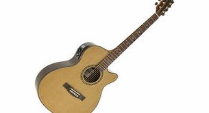 Gear4Music Deluxe Cutaway Electro Acoustic Guitar by