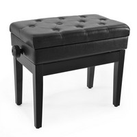 Gear4Music Deluxe Piano Stool with Storage by Gear4music