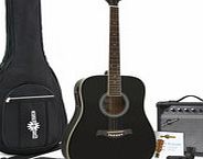 Gear4Music Dreadnought Electro Acoustic Guitar   15W Amp