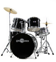Drum Kit by Gear4music- 5 Piece- BLACK