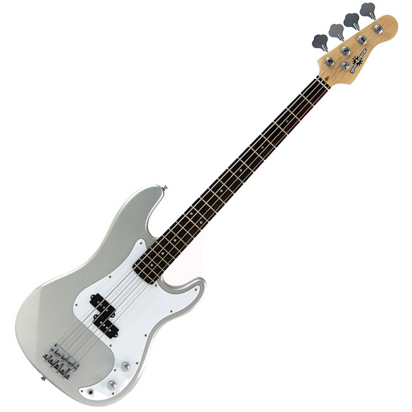 Electric G-4 Bass Guitar SILVER FLAKE
