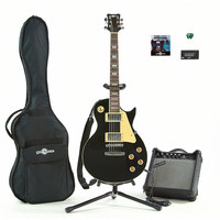 Gear4Music Electric-GB Guitar   Complete Pack Black