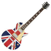 Gear4Music Electric-GB Guitar by Gear4music Union Jack