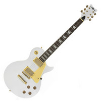 Gear4Music Electric-GB Guitar by Gear4music White
