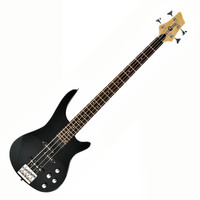 Electric RS-40 Bass Guitar by Gear4music Black