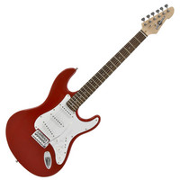 Gear4music Electric-ST Guitar by Gear4music- RED
