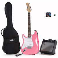 Electric-ST Left Hand + Amp Pack Pink