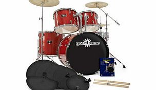 GD-7 Drum Kit + Complete Pack Red Sparkle
