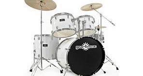 GD-7 Drum Kit by Gear4music Arctic White