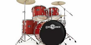 Gear4Music GD-7 Drum Kit by Gear4music Red Sparkle