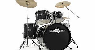 Gear4Music GD-7 Fusion Drum Kit by Gear4music Black Sparkle