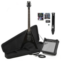 Houston Electric Guitar + Complete Pack Black
