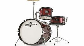 Gear4Music Junior 3 Piece Drum Kit by Gear4music Wine Red