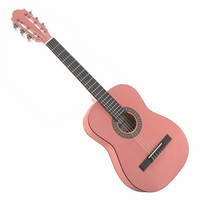Gear4Music Junior Classical Guitar in PINK
