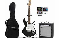 LA Electric Guitar + 35W Complete Pack Black