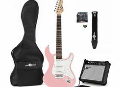 Gear4Music LA Electric Guitar   Amp Pack Pink