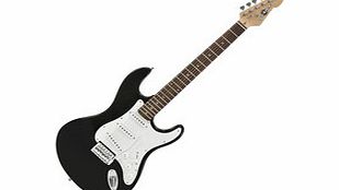 Gear4Music LA Electric Guitar by Gear4music Black - Nearly