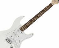 Gear4Music LA Electric Guitar by Gear4music White - Nearly
