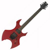 Metal X Electric Guitar + Case by Gear4music Red