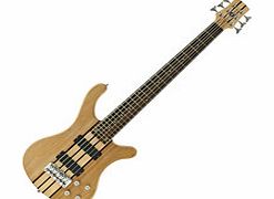 Gear4Music Oregon 6 String Neck Thru Bass Guitar by