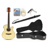 Gear4Music Single Cutaway Electro Acoustic Gig Pack