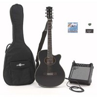Single Cutaway Guitar + 15W Amp Pack Black
