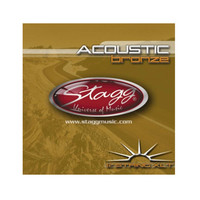 Gear4Music Stagg Deluxe 12 String Bronze Extra-Light