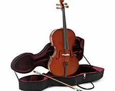 Gear4Music Student Plus 3/4 Size Cello with Case by