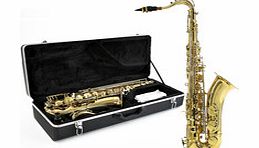 gear4music Tenor Saxophone by Gear4music- Gold