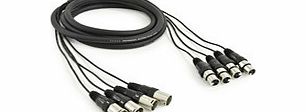 Gear4Music XLR (M) - XLR (F) Link Cable 4/4 3m