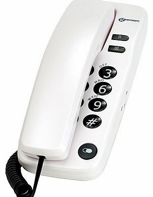 Geemarc Marbella Gondola Style Corded Telephone - Pearl White- UK Version