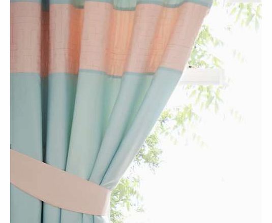 Duck Egg Standard Header Lined Curtains 