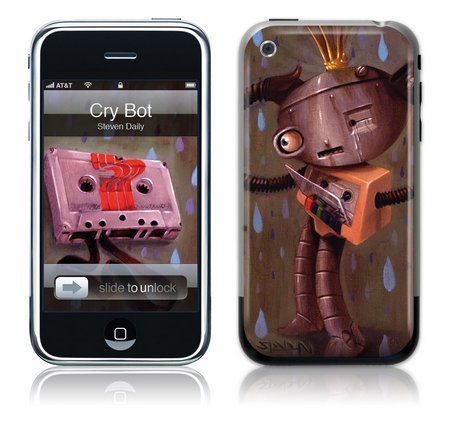 Gelaskins iPhone 1st Gen GelaSkin Cry Bot by Steven Daily