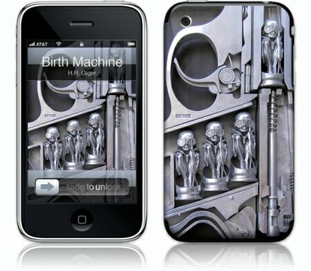 iPhone 3G 2nd Gen GelaSkin Birth Machine by H.R.