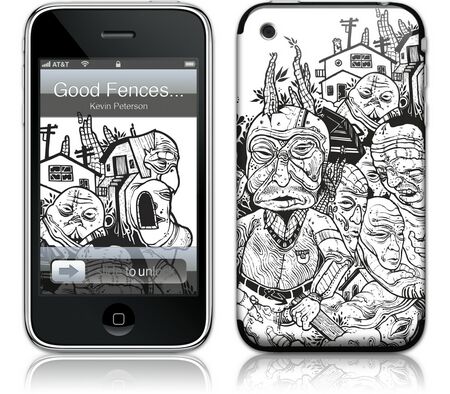 iPhone 3G 2nd Gen GelaSkin Good Fences Make Good