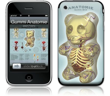 iPhone 3G 2nd Gen GelaSkin Gummi Anatomie by